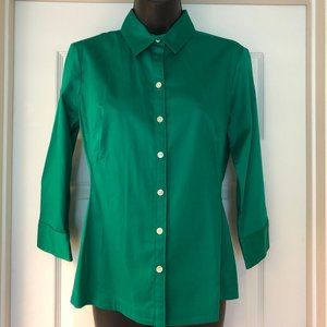 NWT Green Banana Republic Cotton Fitted Stretch S